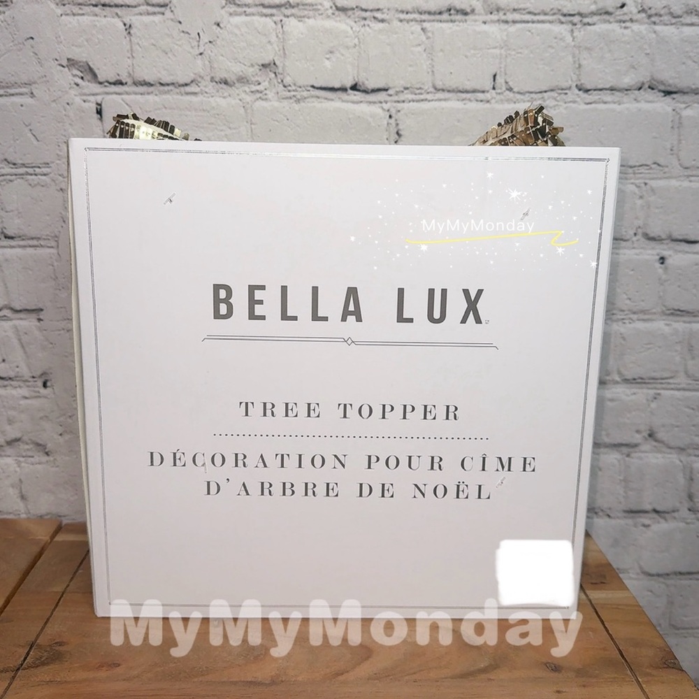 Bella Lux Gold Bow Tree Topper - Picture 3 of 3